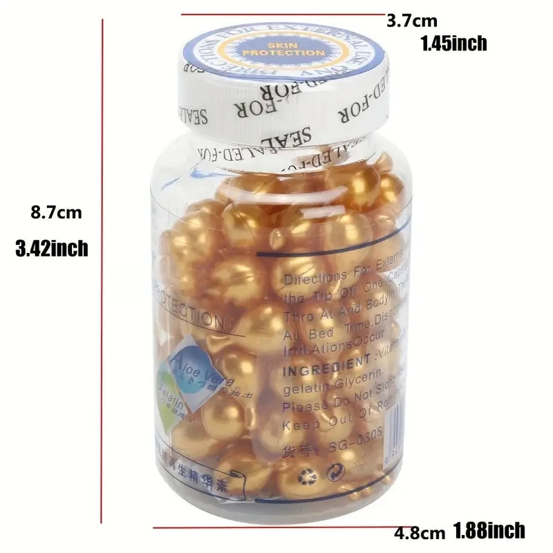 3pcs Vitamin E Extract Capsules Moisturizing and hydrating Ve Serum Facial  Capsule 90pcs/bottle