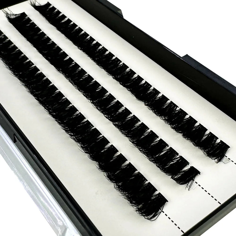 NEW3D DIY Clusters Volume Handmade Mink Eyelash Extension Curl Segmented False Lashes 5D fluffy Thick Bundle Cilias Makeup Tools