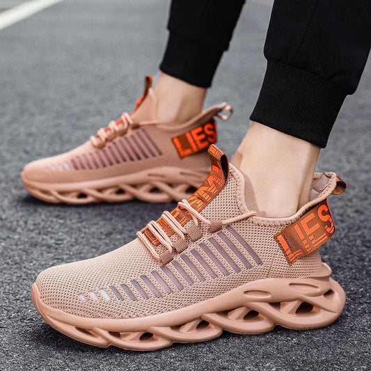 MAEDEF Men Shoes Comfortable Casual Sneakers Breathable Platform Running Shoes Man Mesh Tenis Sport Shoes Waling Tenis Masculino