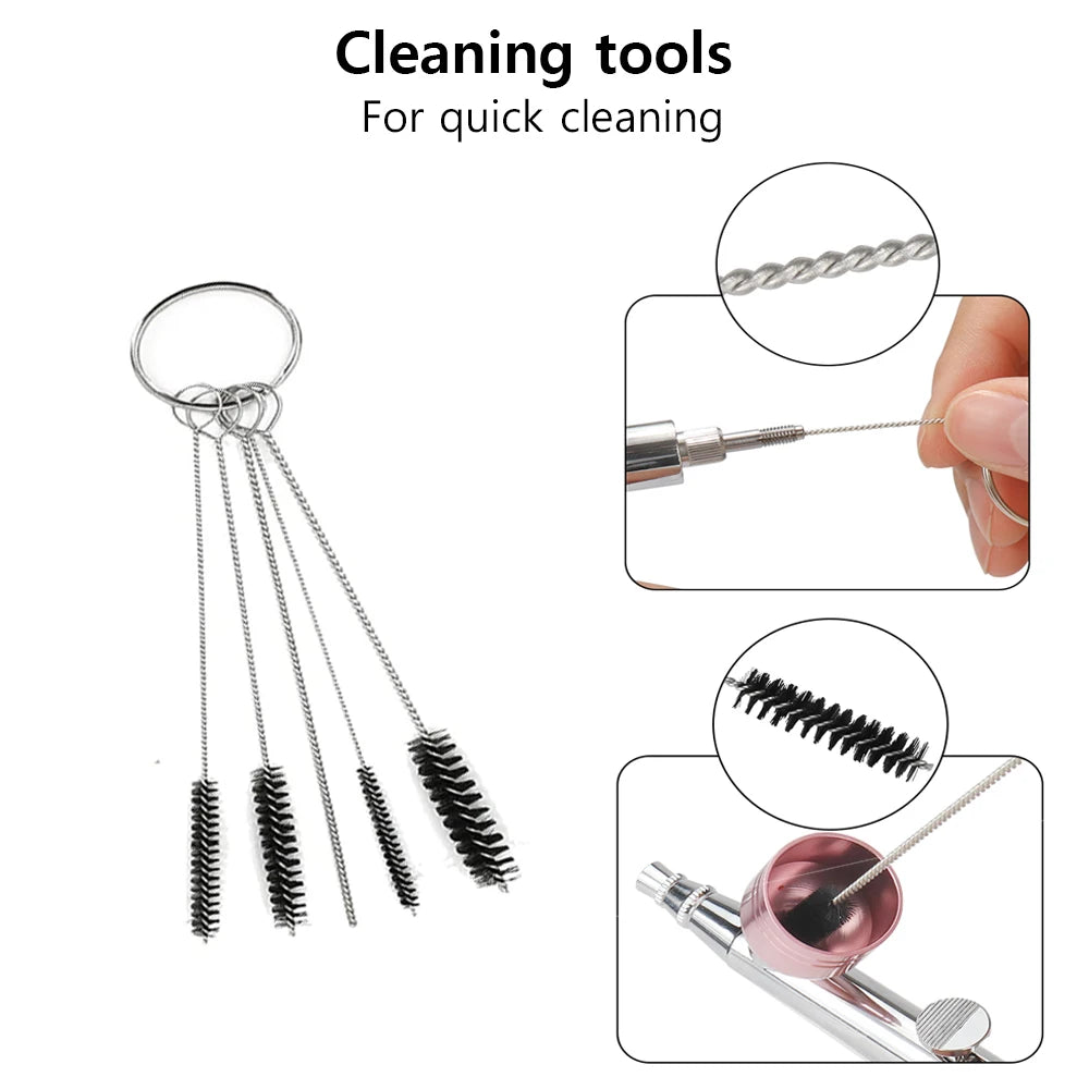 Airbrush Nail Kit Airbrush for Nails Cake Crafts Air Brush Nail Art Paint Replacement Cup Airbrush Gun Manicure Accessories K5