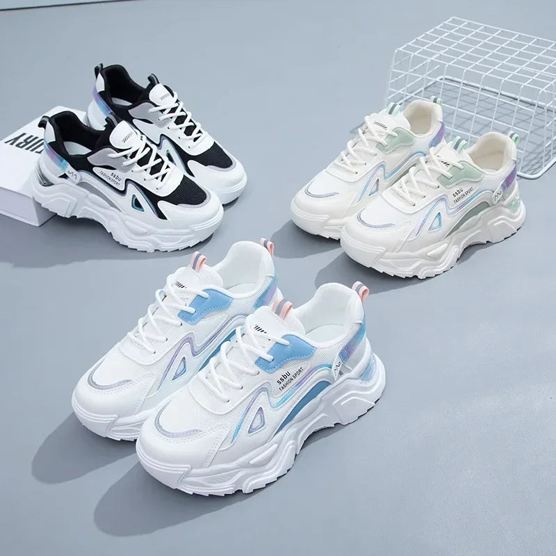 Women's Sneakers Women Platform Flat Shoes for Women Shoes white Casual Trainers Ladies Chunky Sport Shoes Female