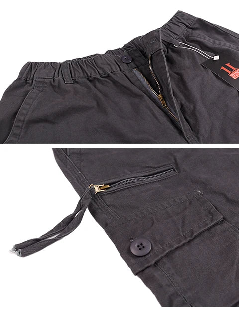 2025 Cargo Pants Men 100% Cotton Multiple Pockets Elastic Waist Casual Trousers Outdoor Hiking Climbing Mountains Men's Pants