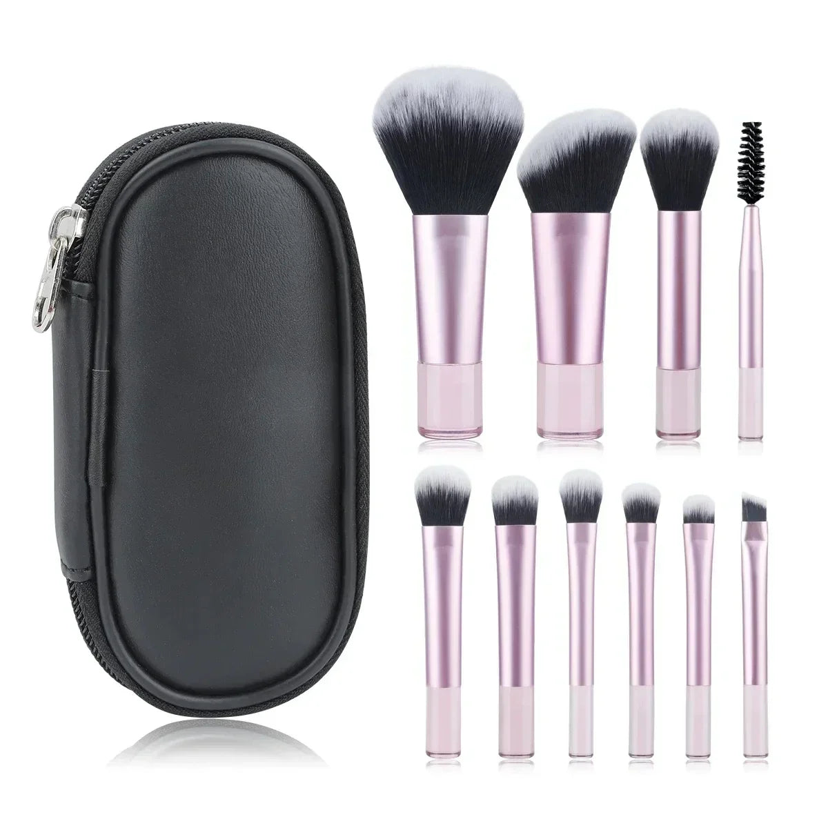10pcs Mini Makeup Brush Set Powder Eyeshadow Foundation Blush Concealer Beauty Makeup Tools Brush Professional Supplies