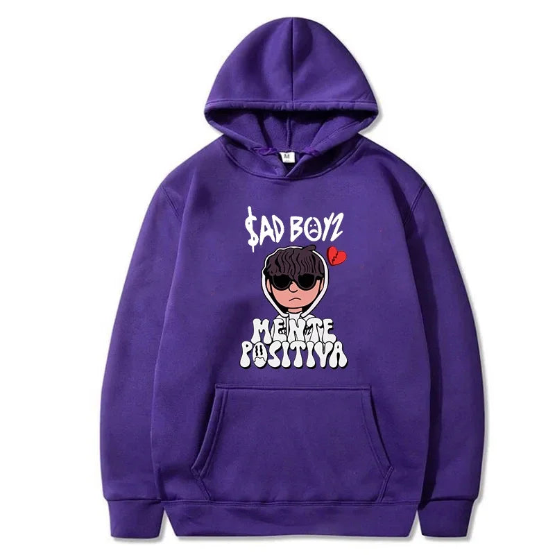 2024 Men's Hoodies Junior H Sad Boys Harajuku Girls Hip Hop Pullover Fancy Music Gift Casual Loose Comfortable Sweatshirt