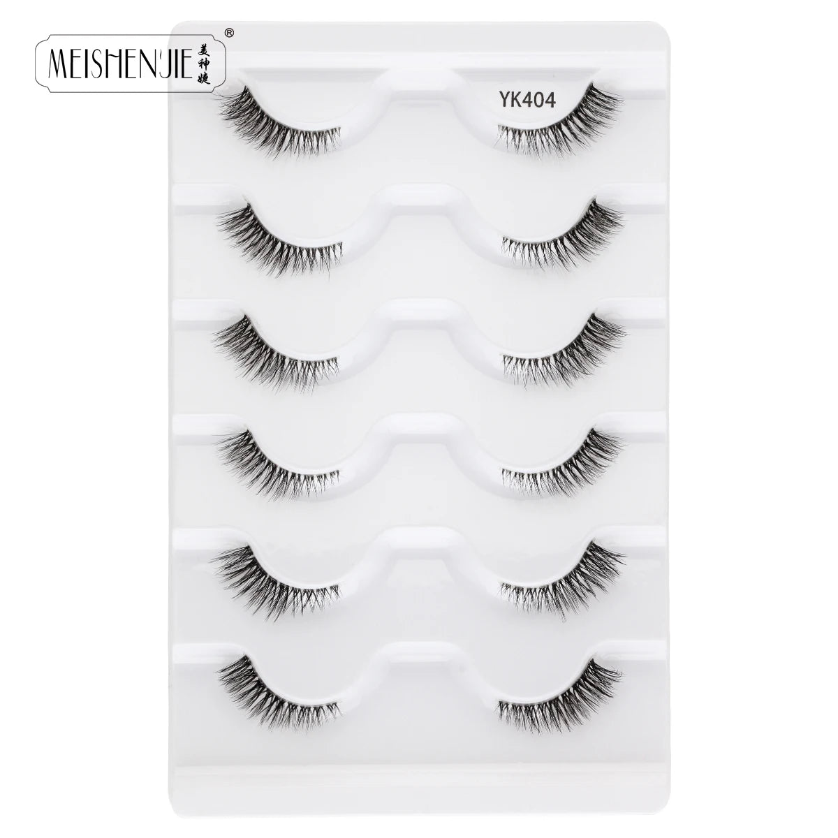Hot Sale 3/5/6 Pairs 3D Mink Lashes Natural Long Cat Half Eyelashes Wispy Fluffy Manga Lashes Makeup Tools Faux Cils maquillaje