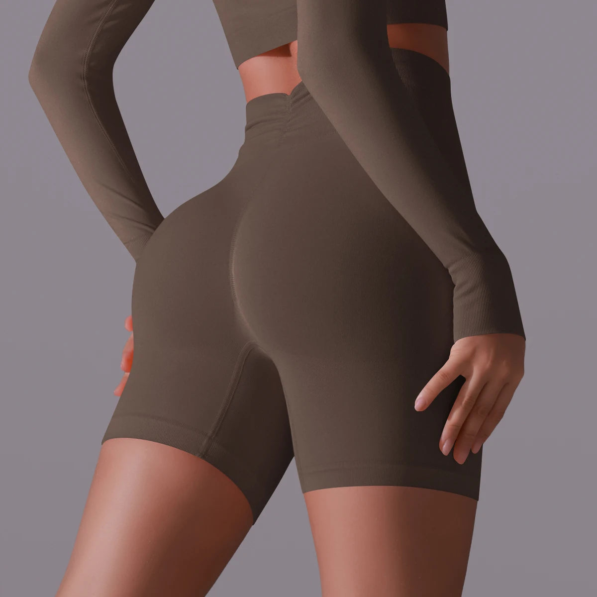 Women Yoga Shorts High Waist Workout Shorts Fitness Yoga Lift Butt Fitness Ladies Yoga Gym Running Short Pants Sportswear