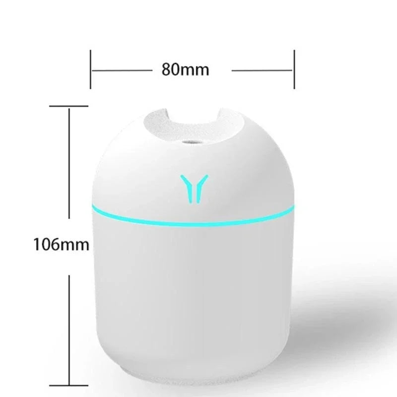 Air Humidifier USB Mini Aroma Essential Oil Diffuser for Home Car Ultrasonic Mute Mist Maker Diffuser with LED Color