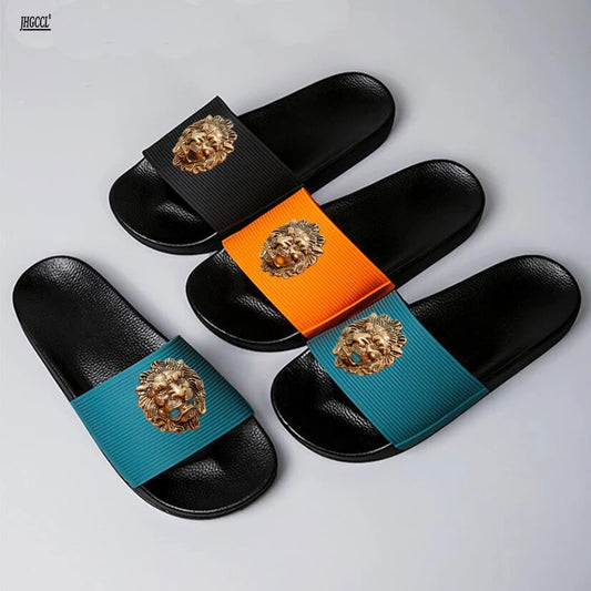 NEW Brand men's slipper casual black and white sh es men's designer slipper sandal soft soles women