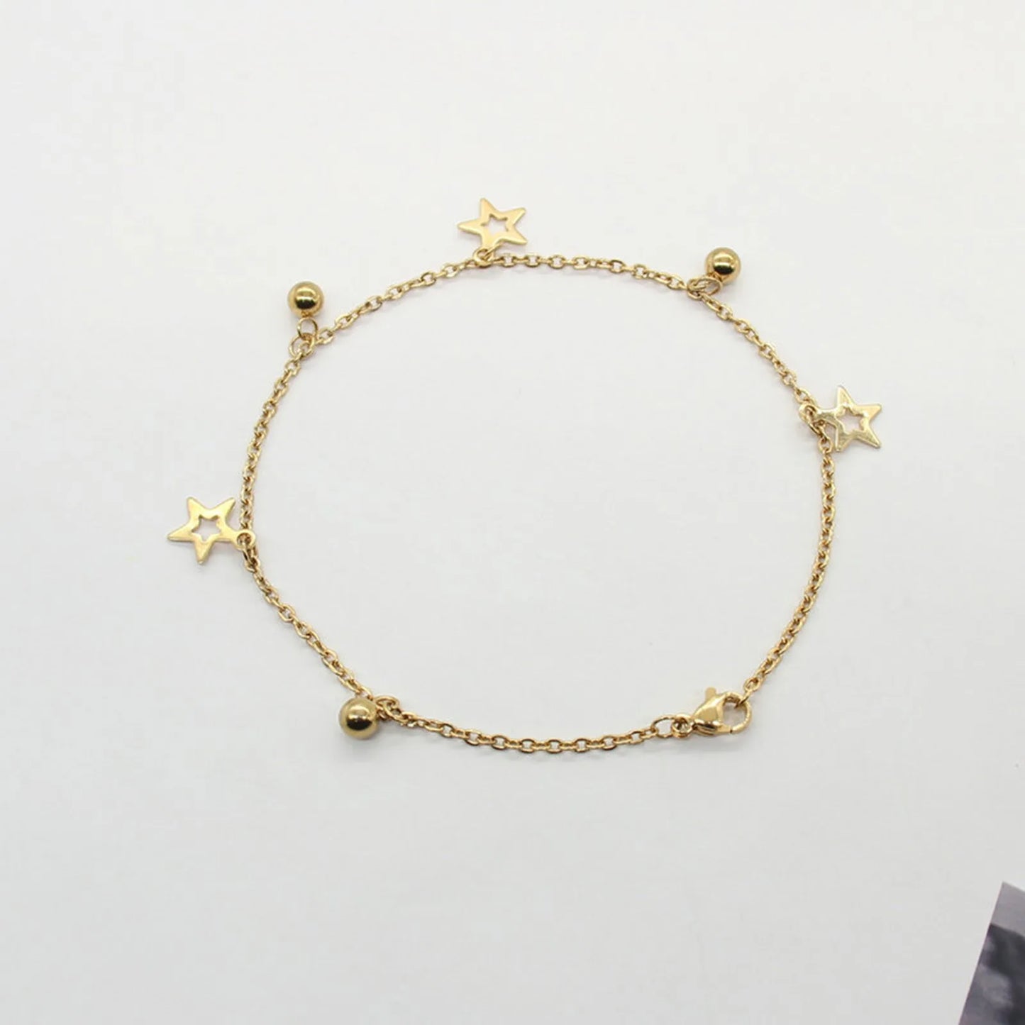 1PC Stainless Steel Star Heart Butterfly Anklet Gold Color Pendants Chain Anklet For Women Summer Beach Foot Show Sandal Jewelry