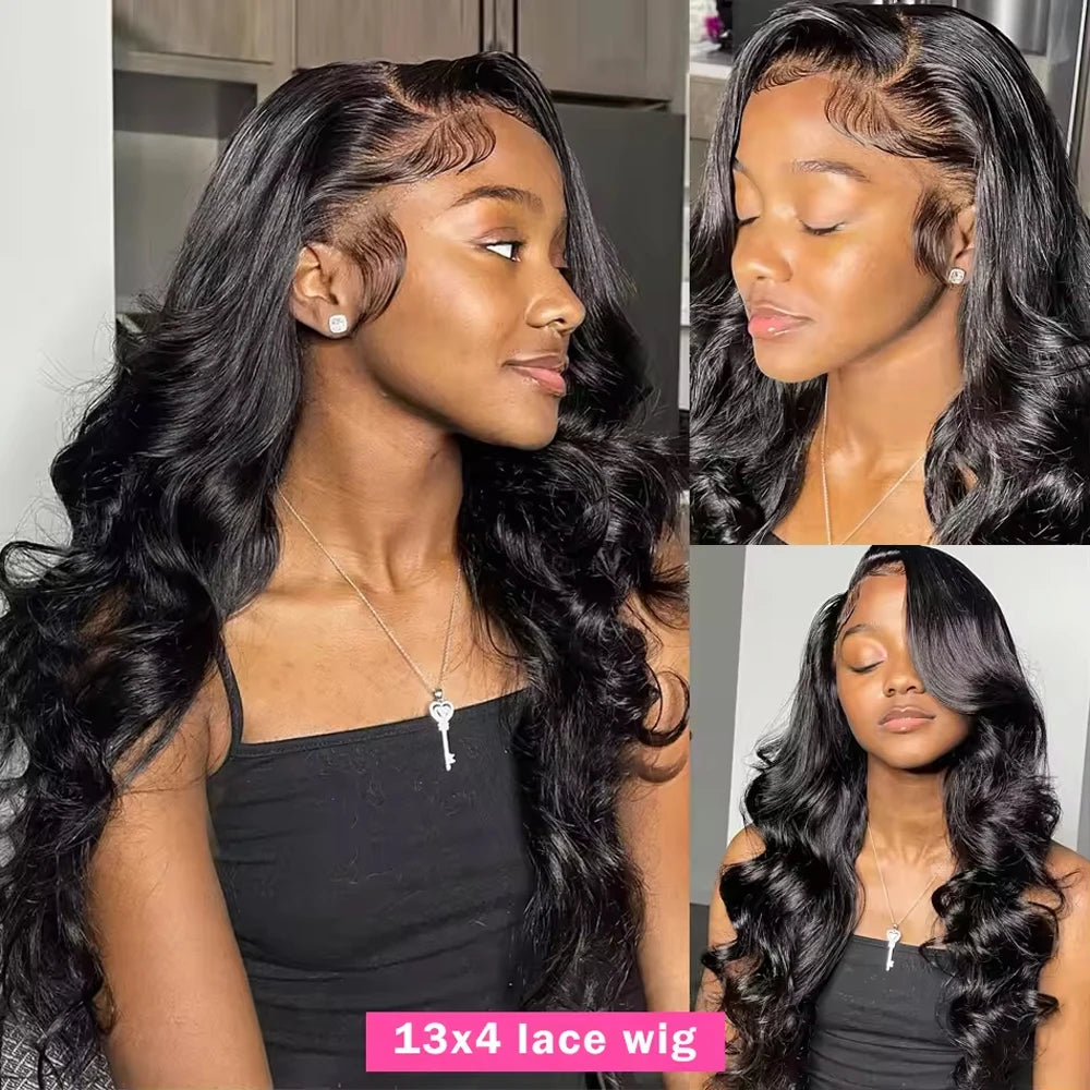 30 40 42Inch Body Wave Wigs Human Hair 13x4 13x6 HD Lace Frontal 100% Human Hair Wig For Black Women 13x5 13x7 Lace Closure Wigs