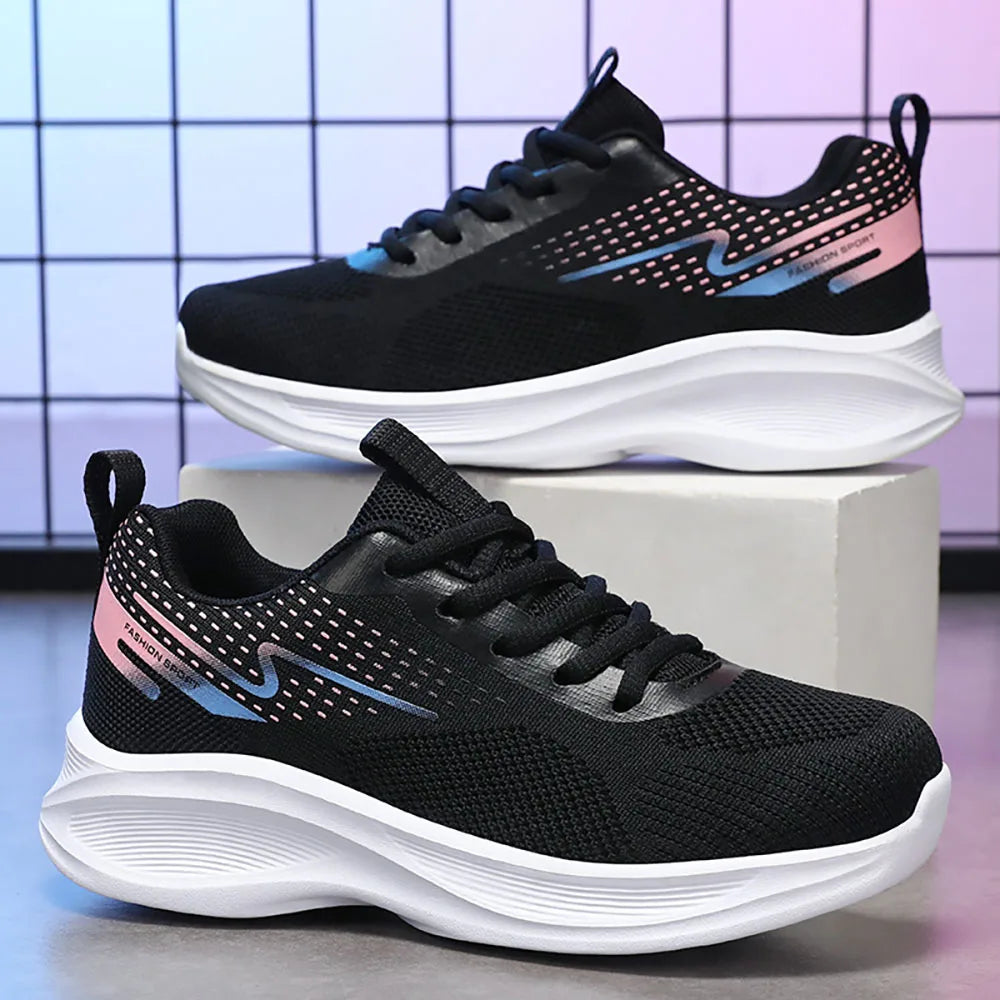 Casual Sneakers For Women Mesh Breathable Female Running Sport Shoes Non-slip Soft-soled Women's Sneakers Tennis For Lady