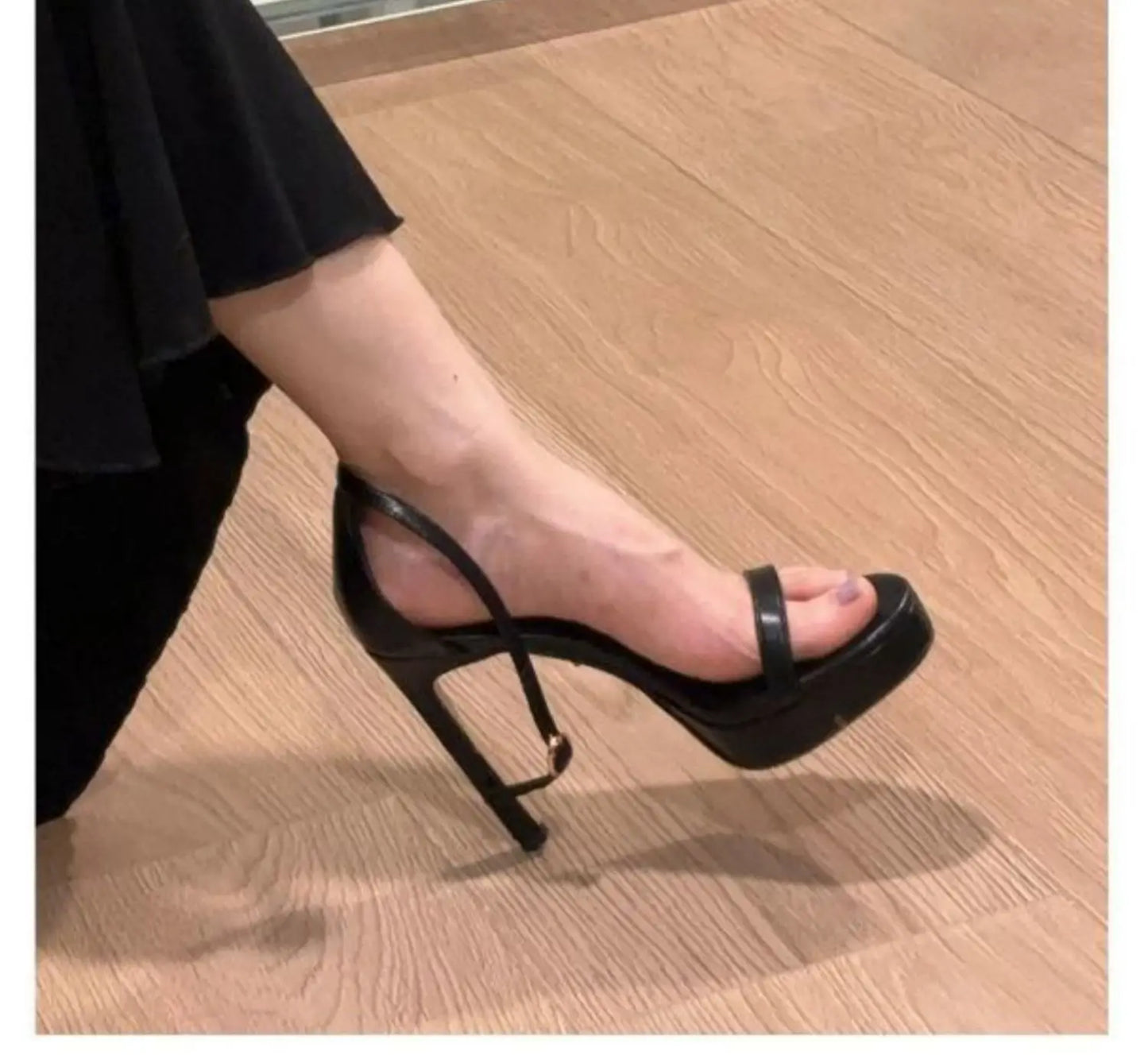 High Heel Sandal for Women All-Match Buckle Strap 2025 Summer Espadrilles Platform Female Shoe High-heeled Fashion Stiletto Silv