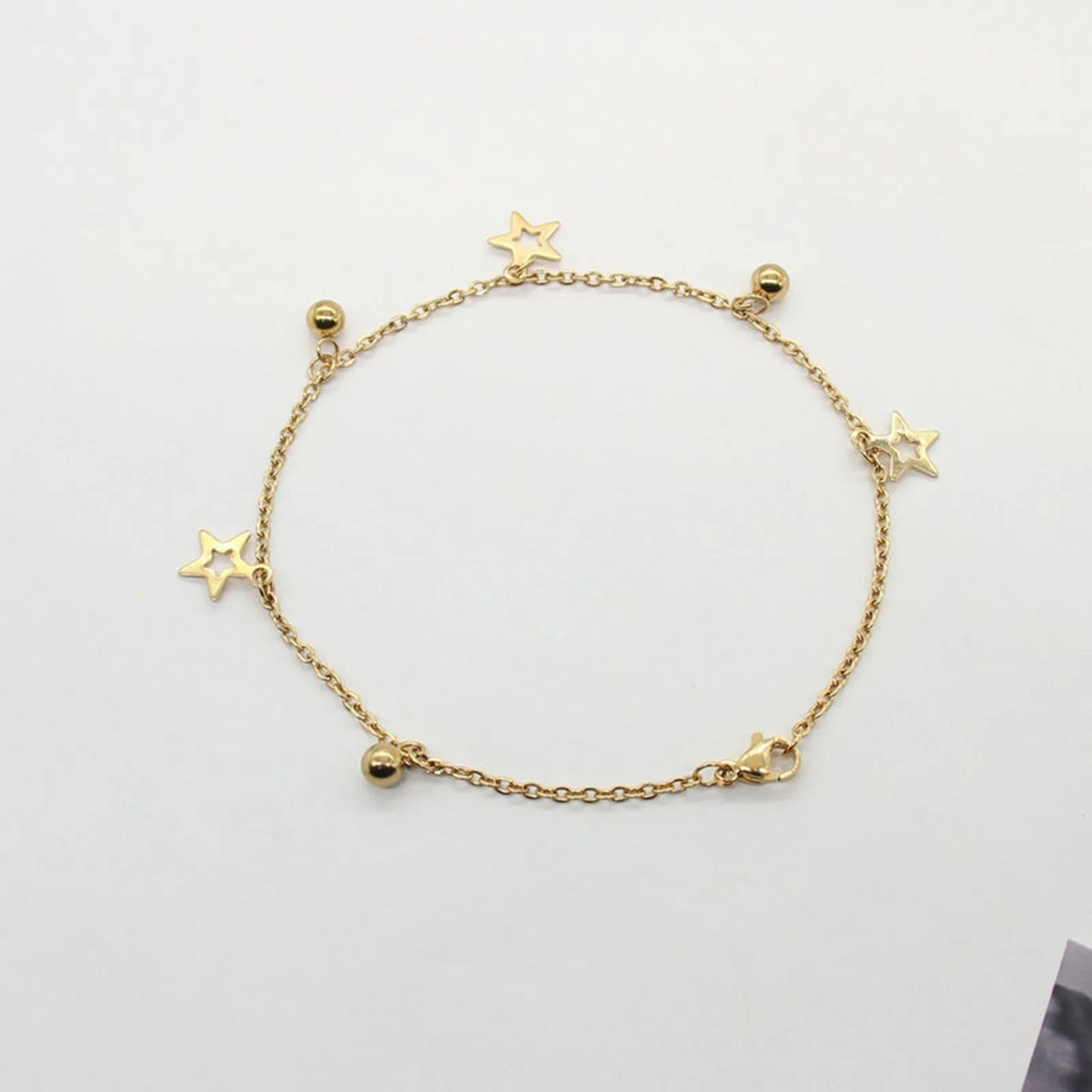 1PC Stainless Steel Star Heart Butterfly Anklet Gold Color Pendants Chain Anklet For Women Summer Beach Foot Show Sandal Jewelry