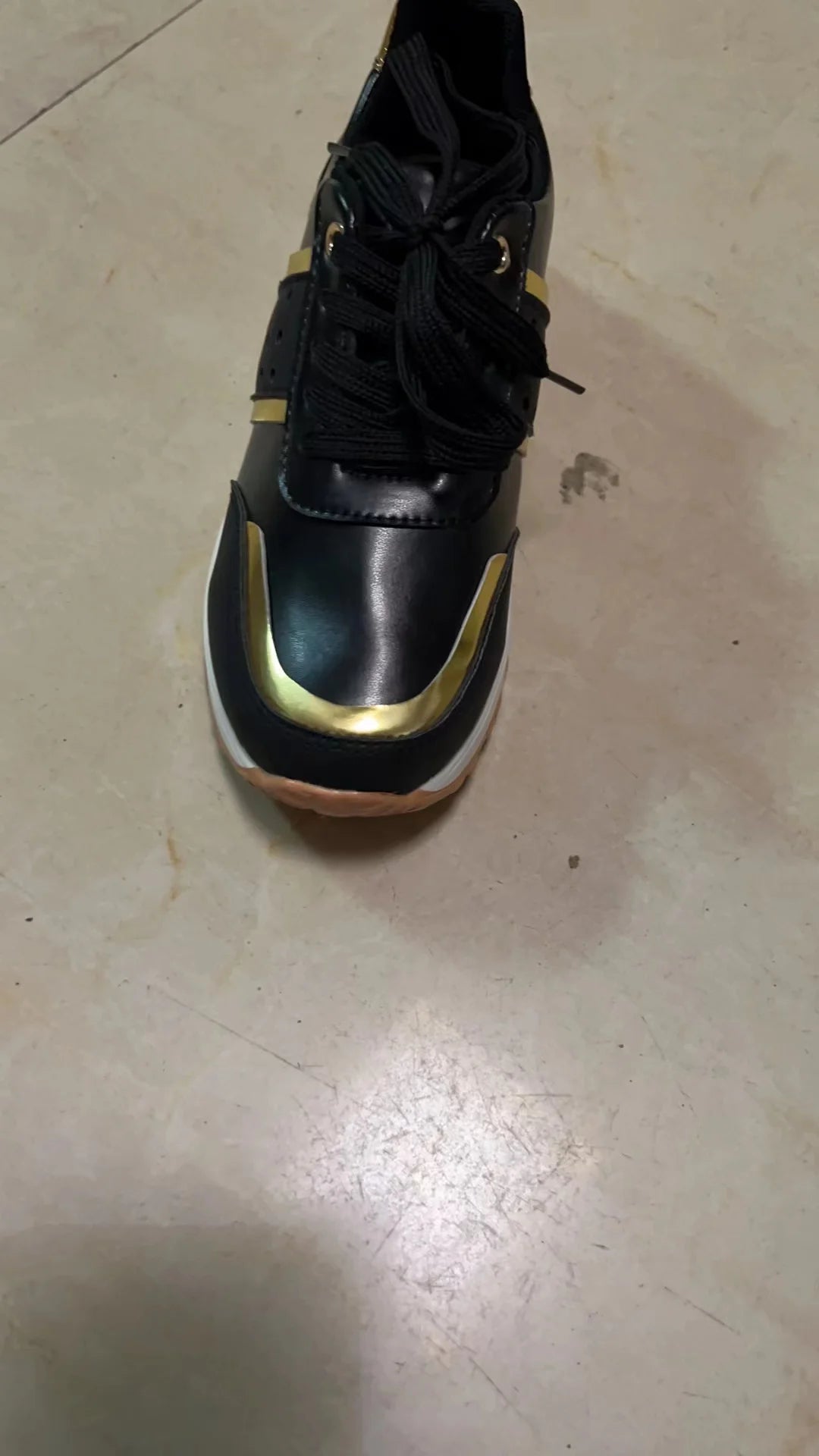 2023 Women Sneakers Platform Shoes Leather Patchwork Casual Sport Shoes Ladies Outdoor Running Vulcanized Shoes Zapatillas Mujer