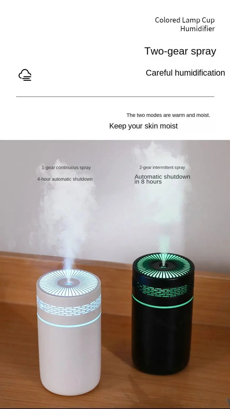 Car Humidifier Mini Seven-Color Aroma Humidifier Car Air Purifier Small Atomizer Household Bedroom Water Supply