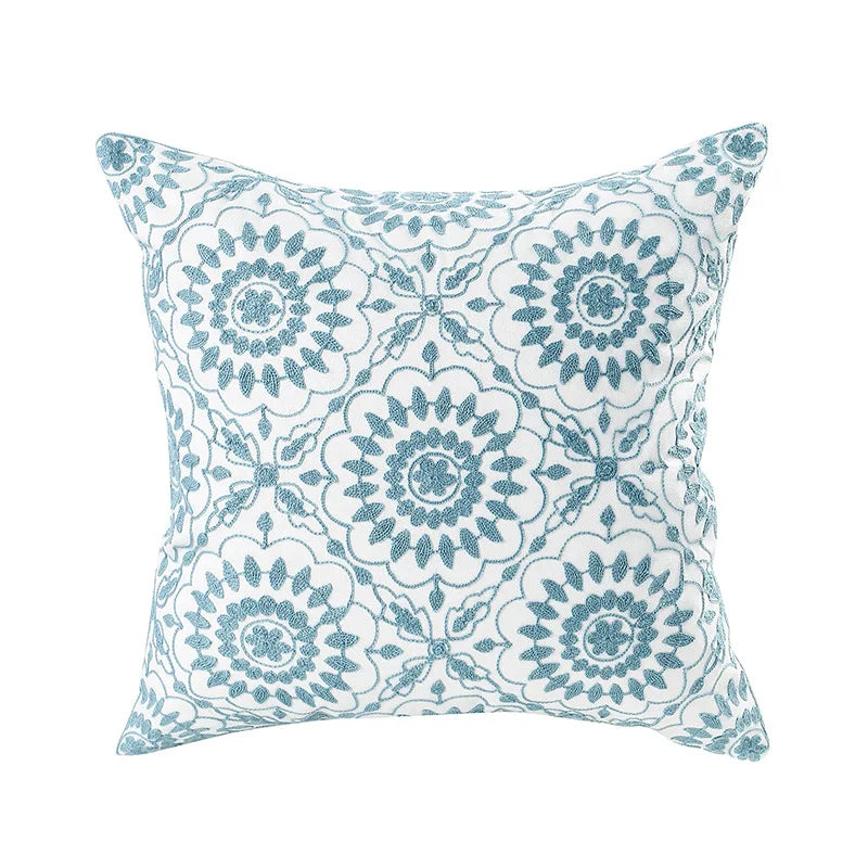 Bohemian Pillow Cover Canvas Towel Embroidered Throw Pillow Case Decor Home Sofa Cojines Cushion Covers Office Supplies 45x45