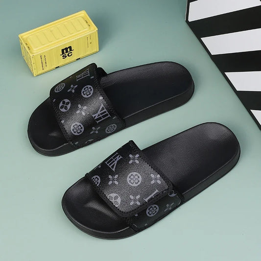 Slides Shoes for Men 2024 Slippers House Man Comfortable Men's Sandal Living Room Slippers Walk Around Home Flip Flop Slipper