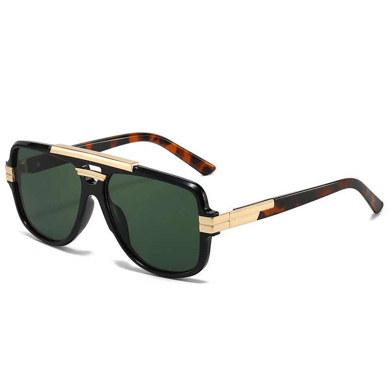 SHAUNA Retro Double Bridges Square Men Sunglasses Fashion Brand Designer Orange Blue Shades UV400 Women Sun Glasses