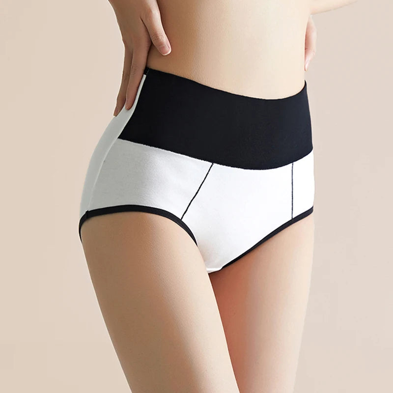 3Pcs/Set Cotton Women's Panties High Waist Body Shaper Underwear Plus Size M-4XL Underpants Soft Panty Slimming Female Briefs
