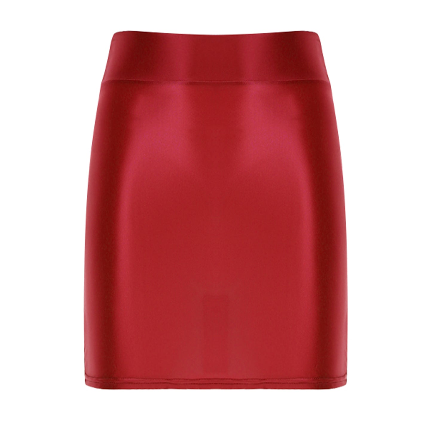 Womens Glossy Mini Skirts Solid Color Shiny Low Rise Elastic Waistband Pool Party Nightclub Ruffled Skirt Bikini Cover Ups