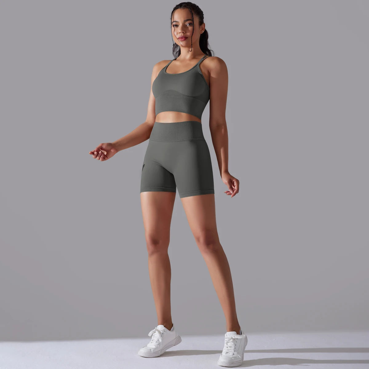 Sexy Yoga Sets Women's Tracksuit Seamless Sport Suit Running Workout Sportswear Gym Clothing Leggings Bra Fitness Suits 2 Pieces