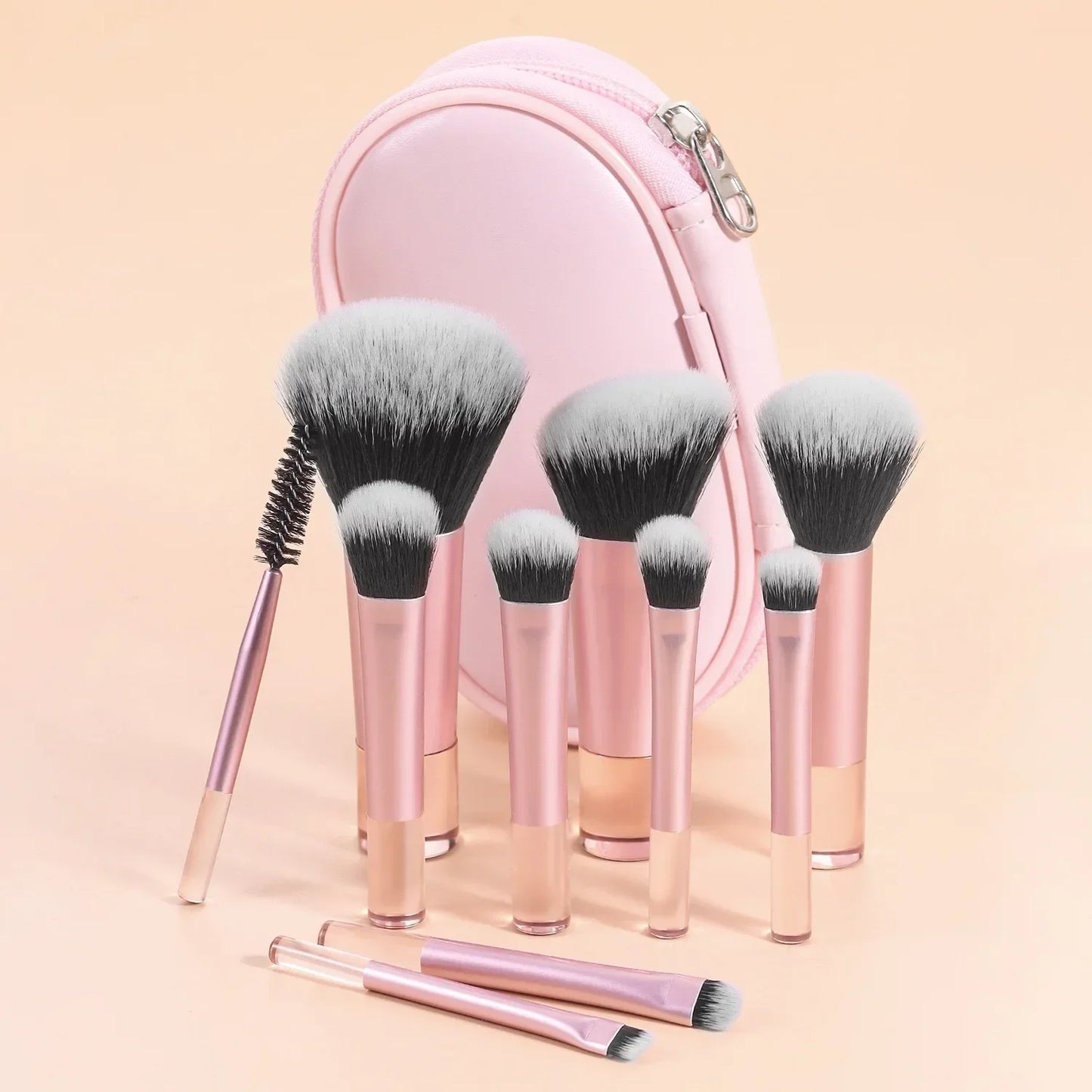 10pcs Mini Makeup Brush Set Powder Eyeshadow Foundation Blush Concealer Beauty Makeup Tools Brush Professional Supplies