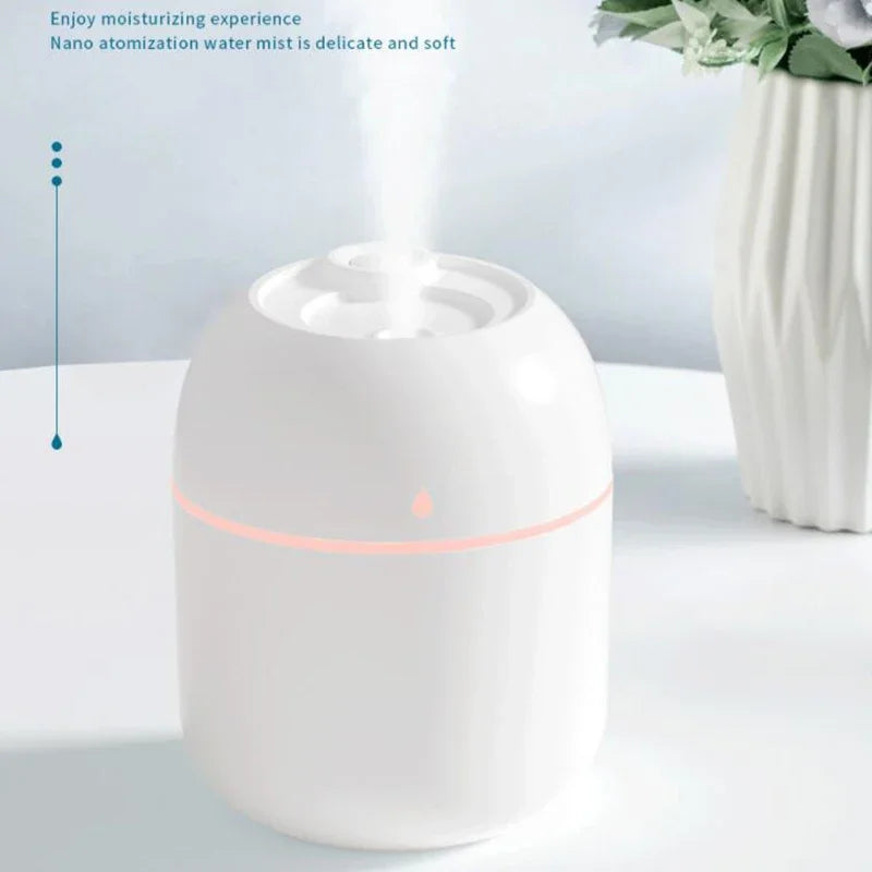 Air Humidifier USB Mini Aroma Essential Oil Diffuser for Home Car Ultrasonic Mute Mist Maker Diffuser with LED Color