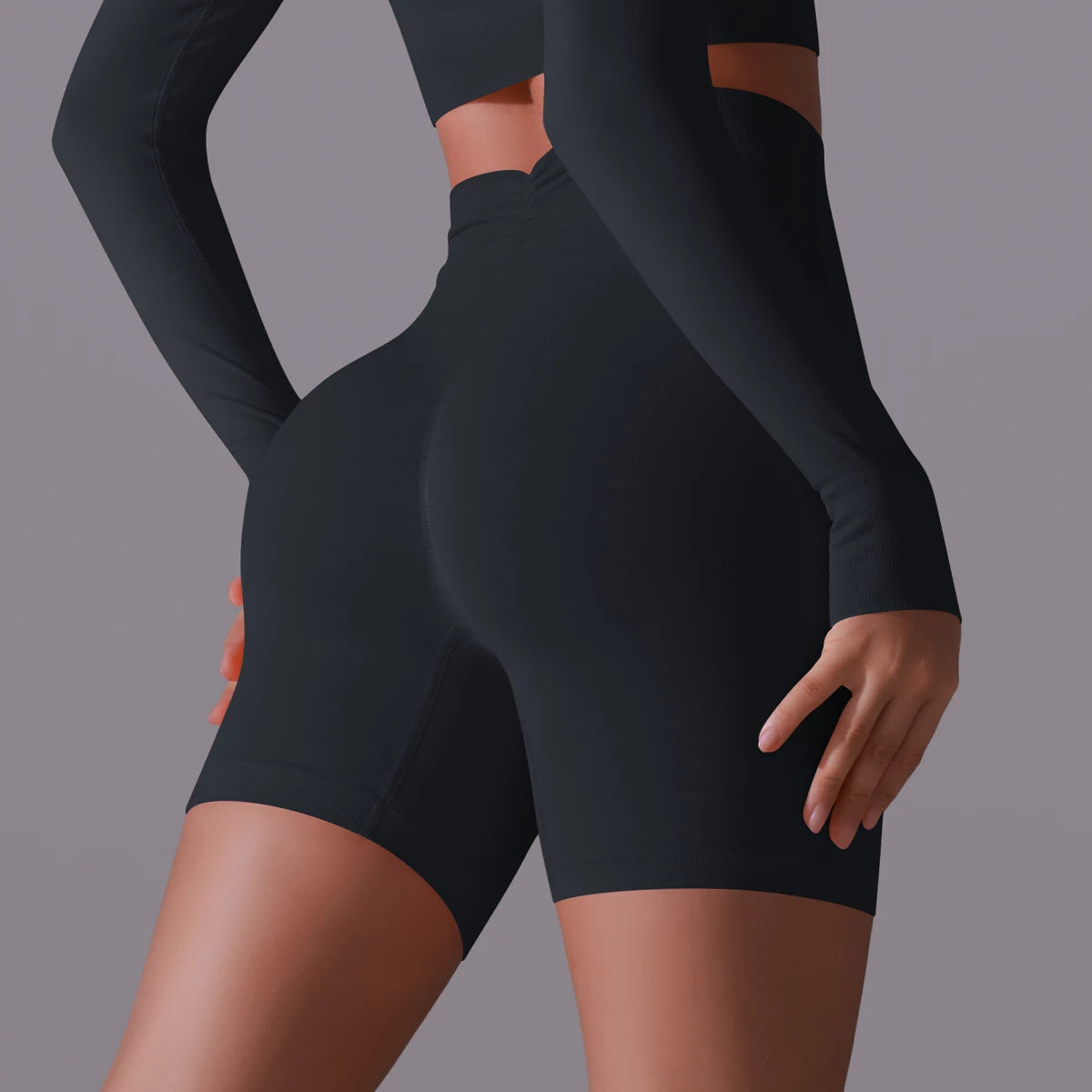 Women Yoga Shorts High Waist Workout Shorts Fitness Yoga Lift Butt Fitness Ladies Yoga Gym Running Short Pants Sportswear