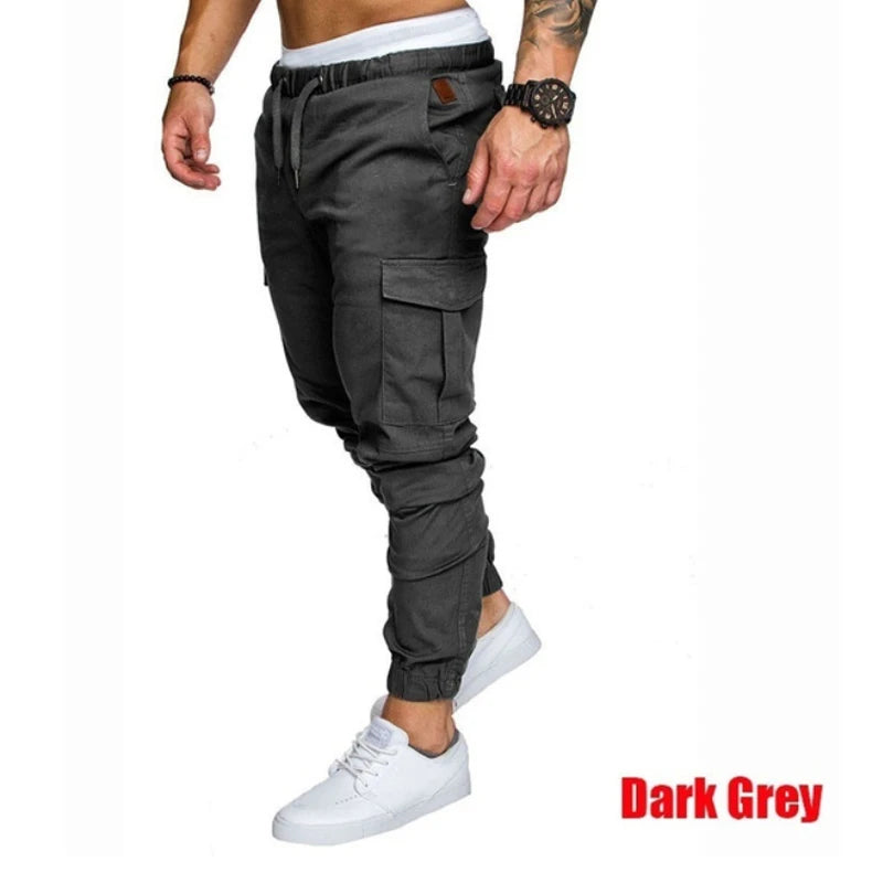 Men's overalls Fitness Training Sports Pants Jogger Men's Fashion Casual Feet Sports Pants Bottoms Sportswear