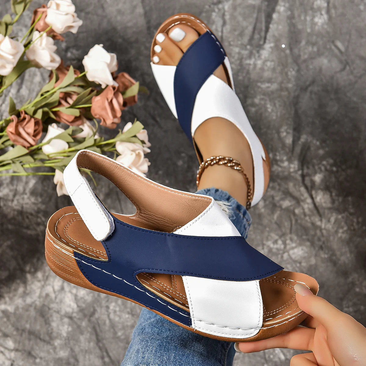 Woman Sandals Shoes Summer Beach Walking Shoes Party Women Shoe Plus Size Ladies Shoes Open Toe Female Women Sandal Footwear