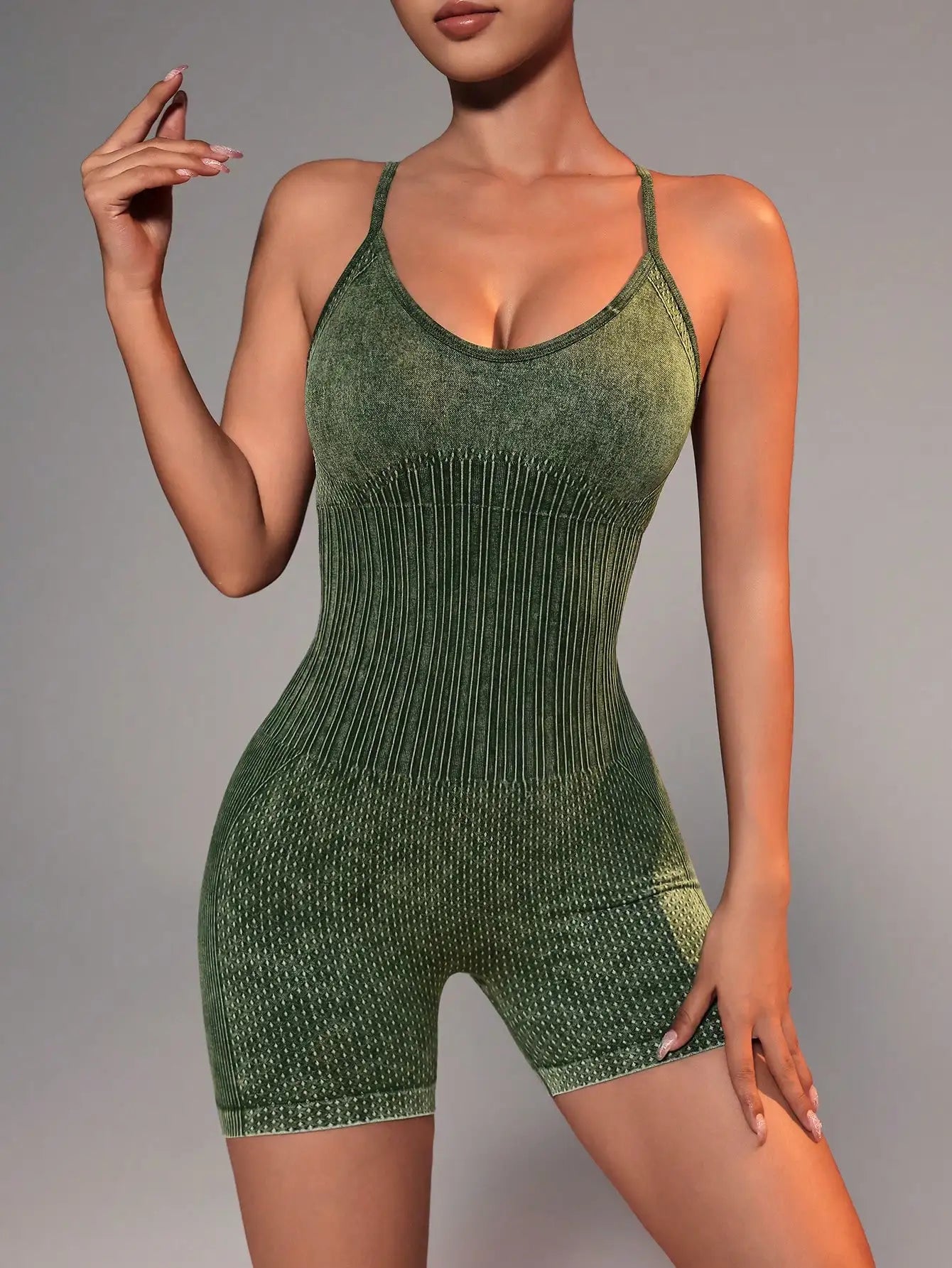 Yoga One-piece Suit,Sexy Fitness Set, Abdomen-tightening And Body-hugging Women's One-piece Shorts In The Gym,Women's Sportswear
