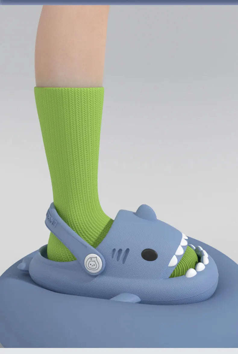 Children Slippers Shark Flip Flops Soft Sole Cartoon Slipper Women Man Bathroom Sandal EVA Non-slip Children Shoes Sandals