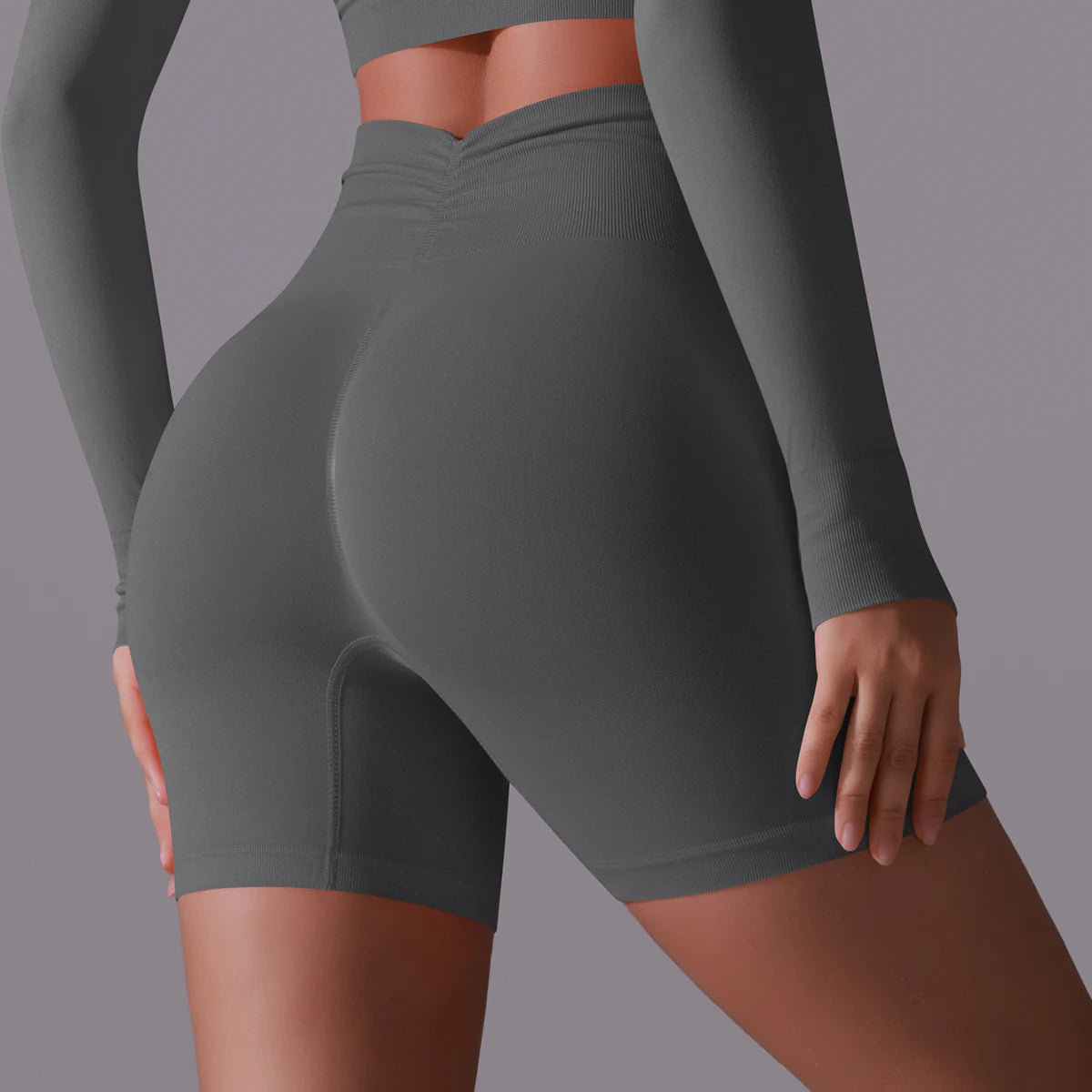 Women Yoga Shorts High Waist Workout Shorts Fitness Yoga Lift Butt Fitness Ladies Yoga Gym Running Short Pants Sportswear
