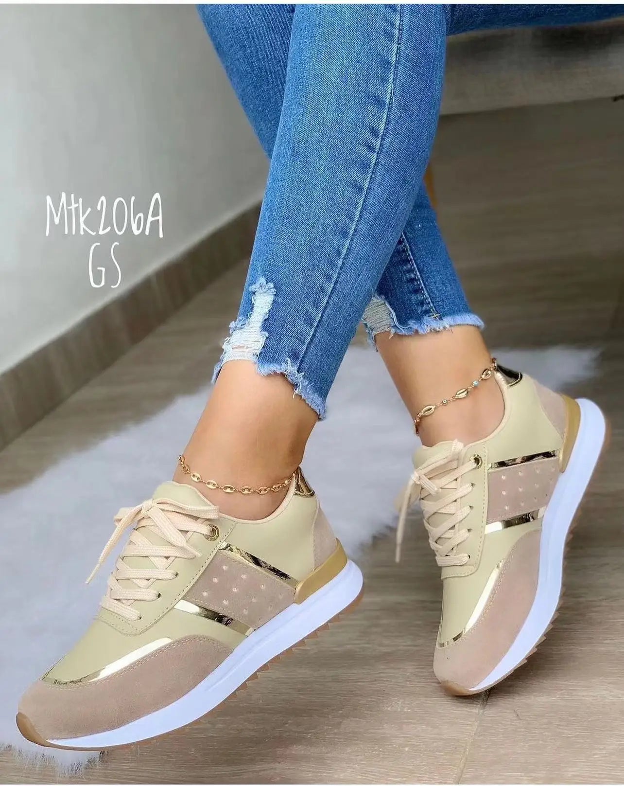 2023 Women Sneakers Platform Shoes Leather Patchwork Casual Sport Shoes Ladies Outdoor Running Vulcanized Shoes Zapatillas Mujer