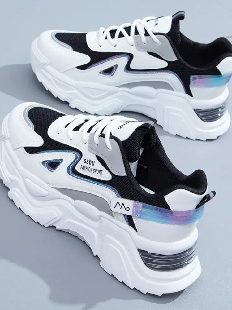 Women's Sneakers Women Platform Flat Shoes for Women Shoes white Casual Trainers Ladies Chunky Sport Shoes Female