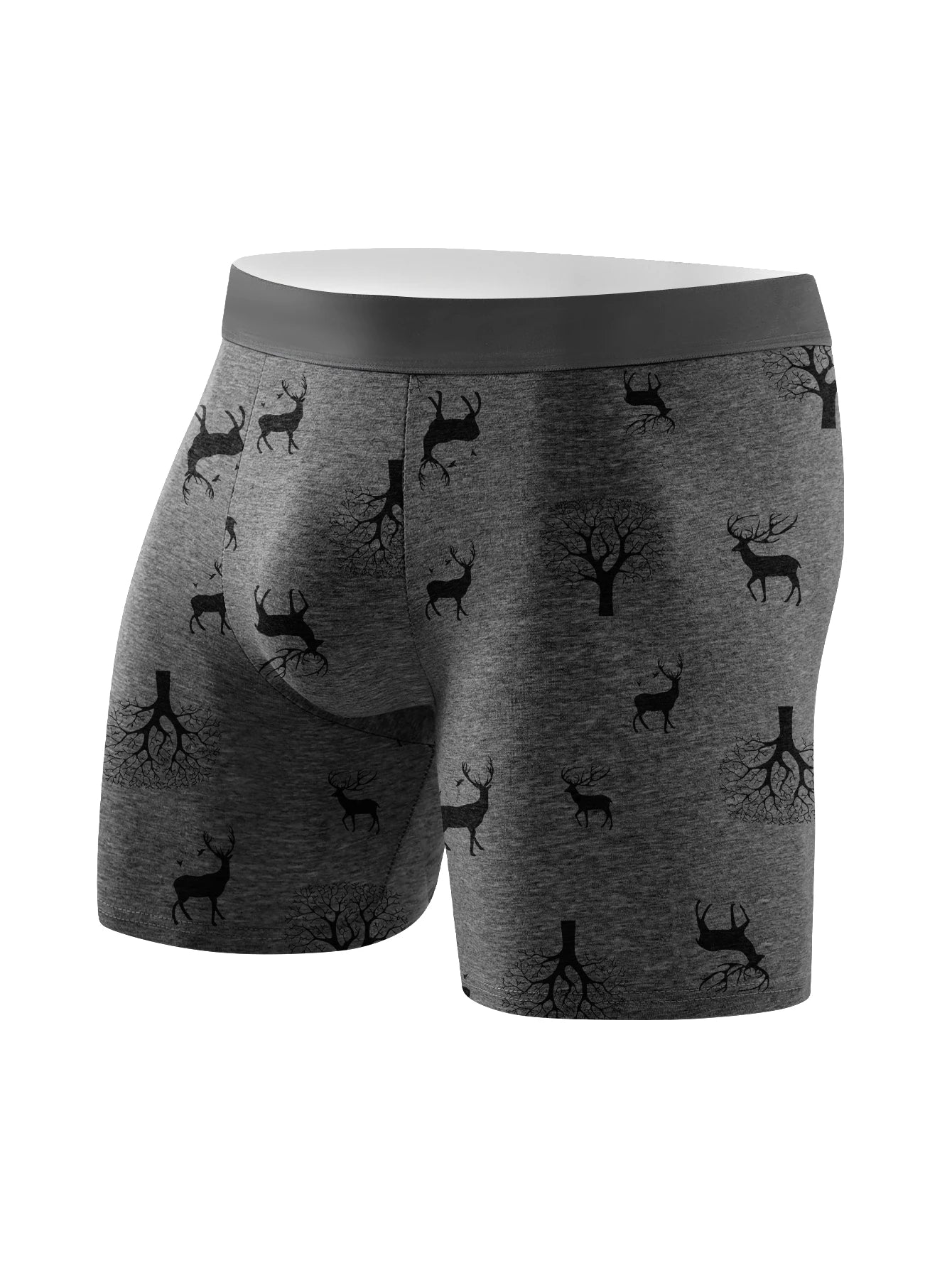 10 Pieces Of Men's Underwear Soft Comfortable Healthy Men's Long Boxer Briefs Trendy Fashion Athleisure High Quality Men's Pants