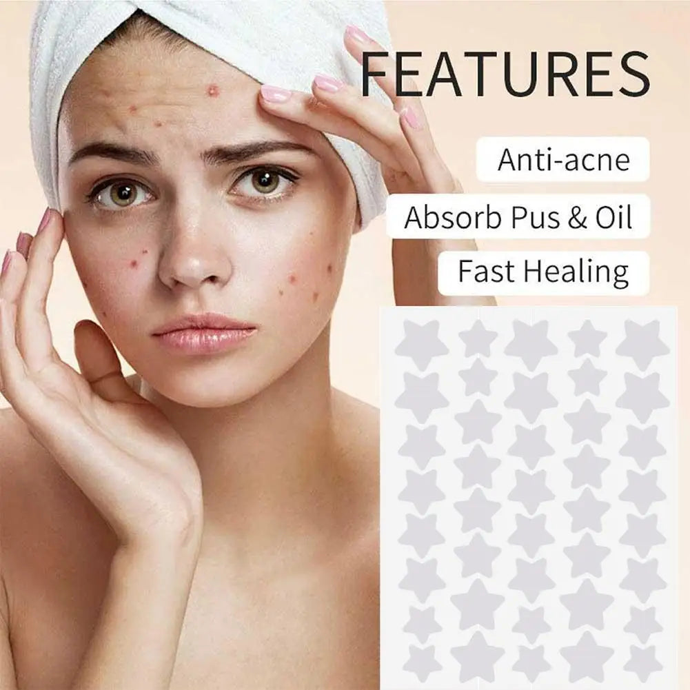 NEW Colorful Star Shaped PE Pimple Patches Acne Invisible Removal Skin Care Stickers Concealer Face Spot Beauty Makeup Tools