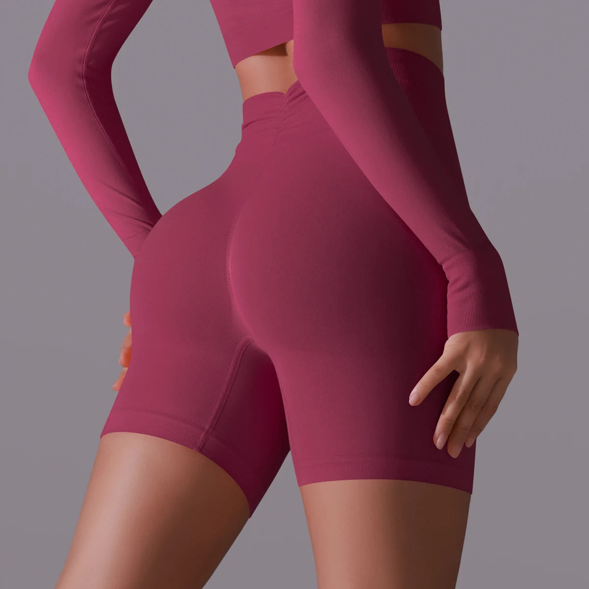 Women Yoga Shorts High Waist Workout Shorts Fitness Yoga Lift Butt Fitness Ladies Yoga Gym Running Short Pants Sportswear
