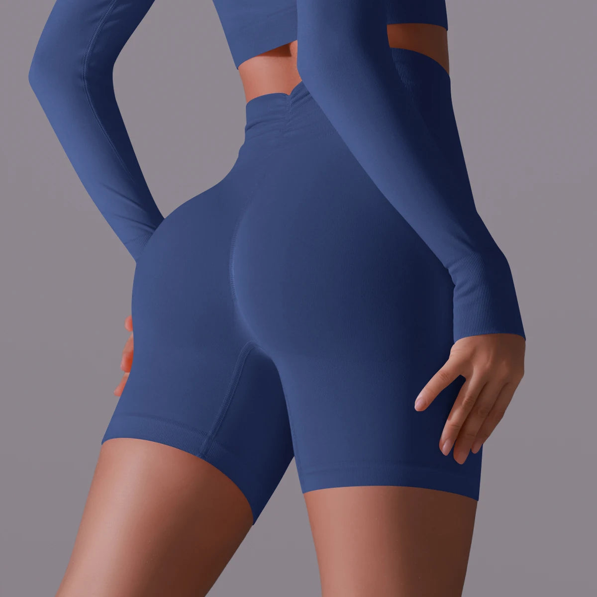 Women Yoga Shorts High Waist Workout Shorts Fitness Yoga Lift Butt Fitness Ladies Yoga Gym Running Short Pants Sportswear