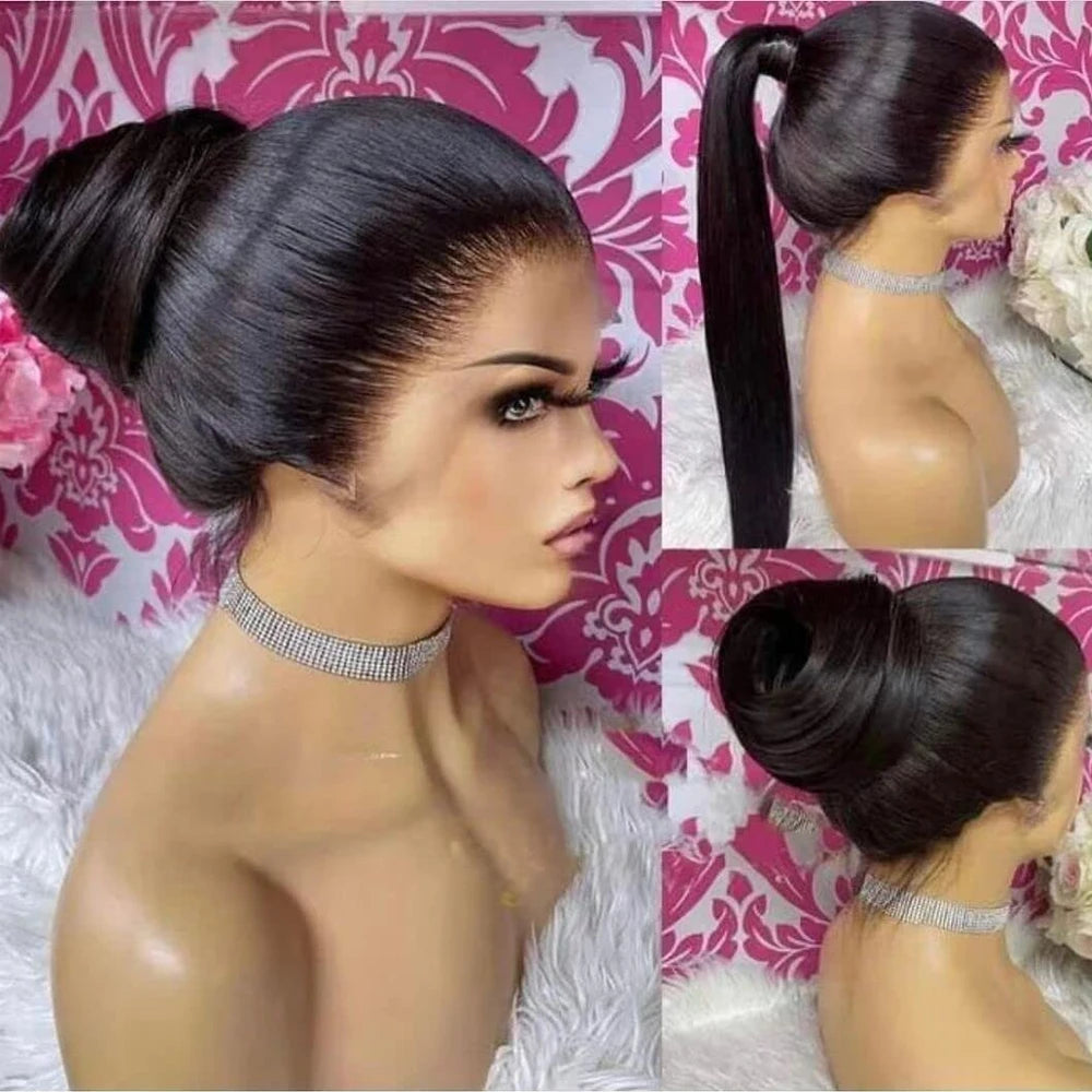 360 Lace Front Wigs Human Hair pre plucked Straight Lace Front Wigs Human Hair Full Lace Human Hair Wigs For Black Women