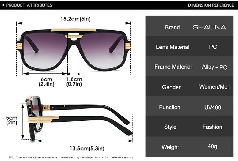 SHAUNA Retro Double Bridges Square Men Sunglasses Fashion Brand Designer Orange Blue Shades UV400 Women Sun Glasses