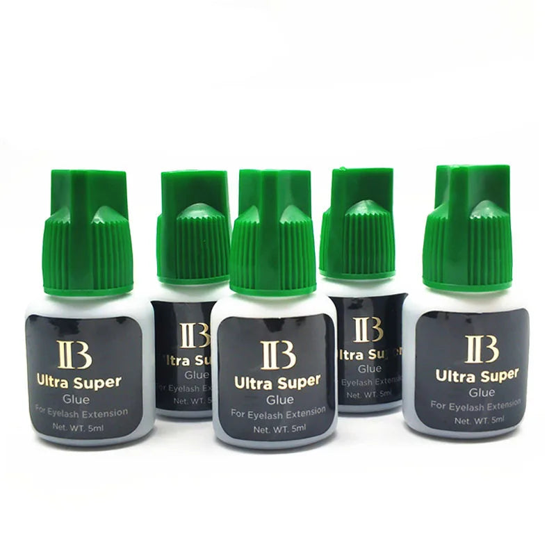 1 Bottle IBeauty Ultra Super Glue Individual Fast Drying Eyelash Extensions IB Green Cap 5ml False Lava Lash Glue Makeup Tools