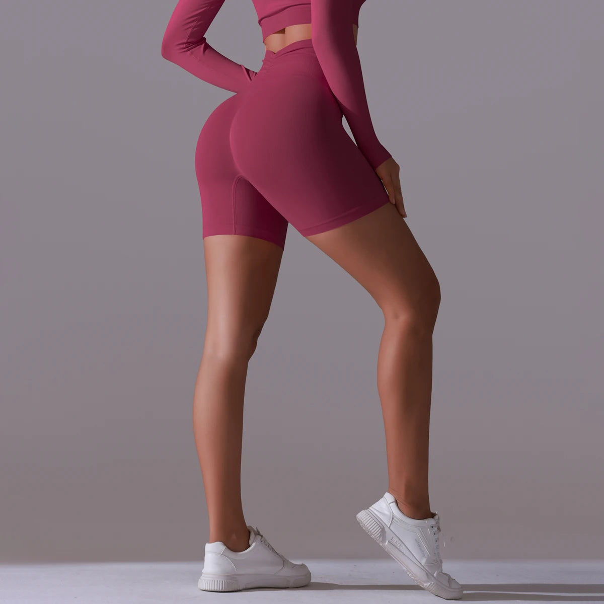 Women Yoga Shorts High Waist Workout Shorts Fitness Yoga Lift Butt Fitness Ladies Yoga Gym Running Short Pants Sportswear