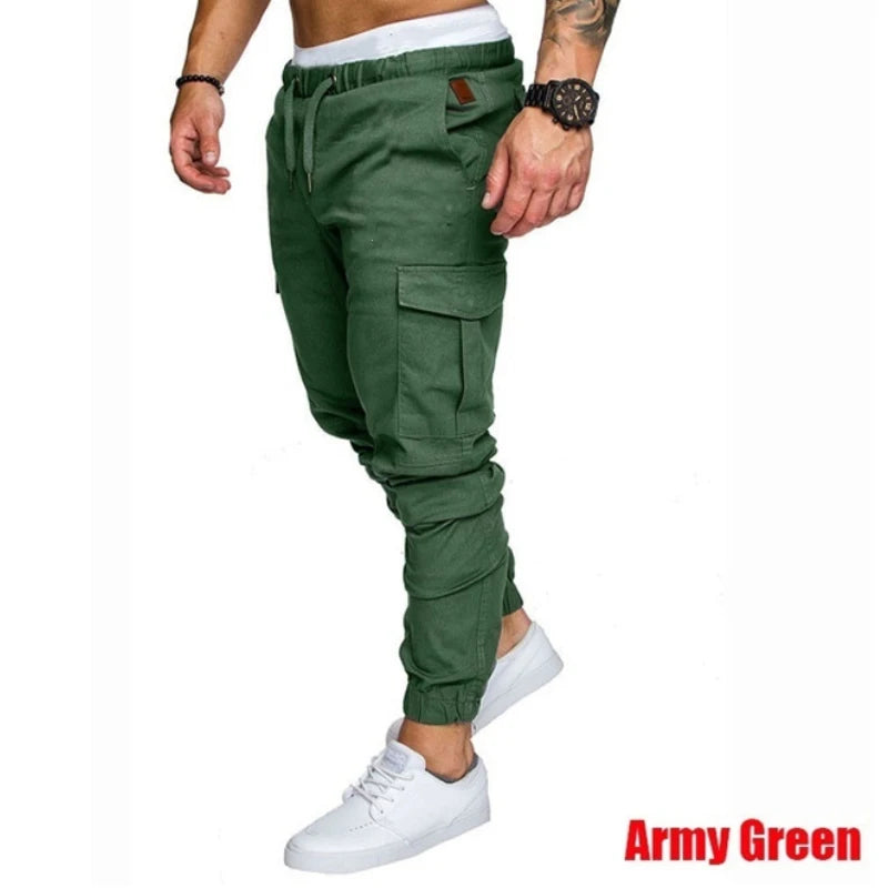 Men's overalls Fitness Training Sports Pants Jogger Men's Fashion Casual Feet Sports Pants Bottoms Sportswear
