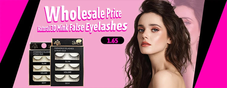 3/5 Pairs Fake Lashes Natural Long False Eyelashes Extension Fluffy 3D Mink Lashes Wispy Strip Eyelashes Makeup Tools maquillaje