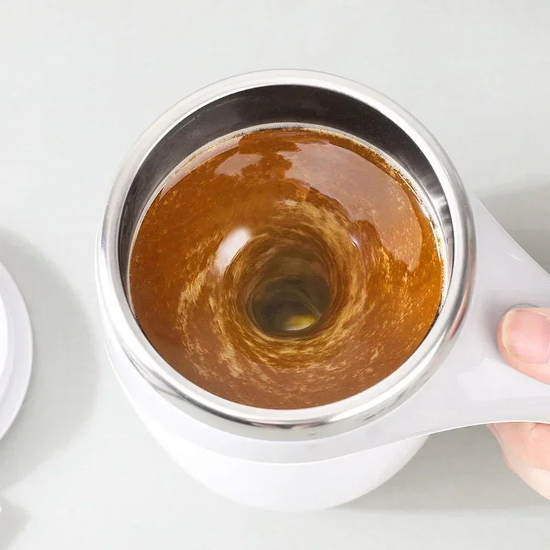 Portable Automatic Stirring Cup Rechargeable Coffee Electric Stirring Stainless Steel Rotating Magnetic Household Drinking Tools