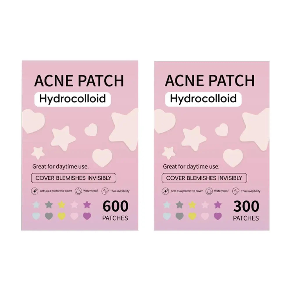 Star Pimple Patch Acne Colorful Invisible Acne Removal Skin Care Stickers Concealer Face Spot Beauty Makeup Tools 300/600pcs