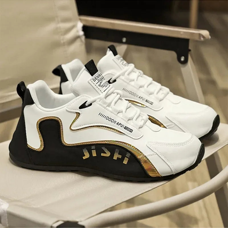 Luxury Men's Sneakers High Quality Leather Casual Shoes for Men Fashion All-match Sport Shoes Platform Comfor Men Running Shoes