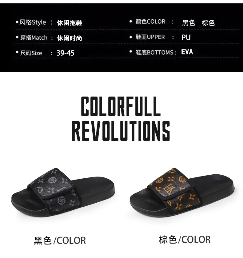 Slides Shoes for Men 2024 Slippers House Man Comfortable Men's Sandal Living Room Slippers Walk Around Home Flip Flop Slipper