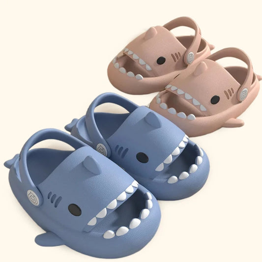 Children Slippers Shark Flip Flops Soft Sole Cartoon Slipper Women Man Bathroom Sandal EVA Non-slip Children Shoes Sandals